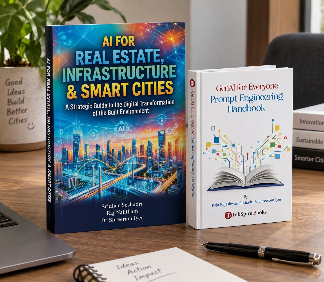 The AI Mega Combo for Civil Engineers and Architects: AI FOR REAL ESTATE, INFRASTRUCTURE & SMART CITIES & GENAI For EVERYONE cover